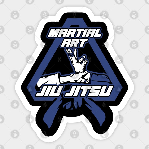 JIU JITSU MARTIAL ART POSTER Sticker by beanbeardy